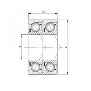 ISO 7060 ADT angular contact ball bearings