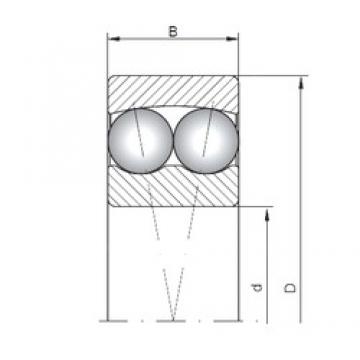 ISO 108 self aligning ball bearings