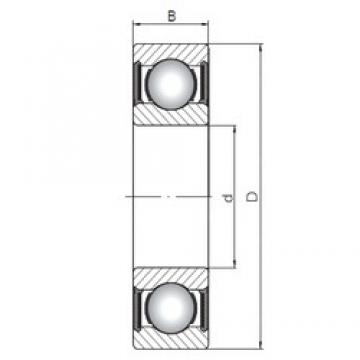 ISO 6212-2RS deep groove ball bearings